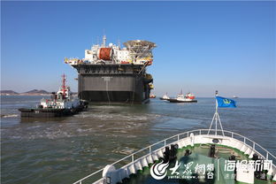 山東煙臺 海事部門全力保障 海上石油工廠 出運安全